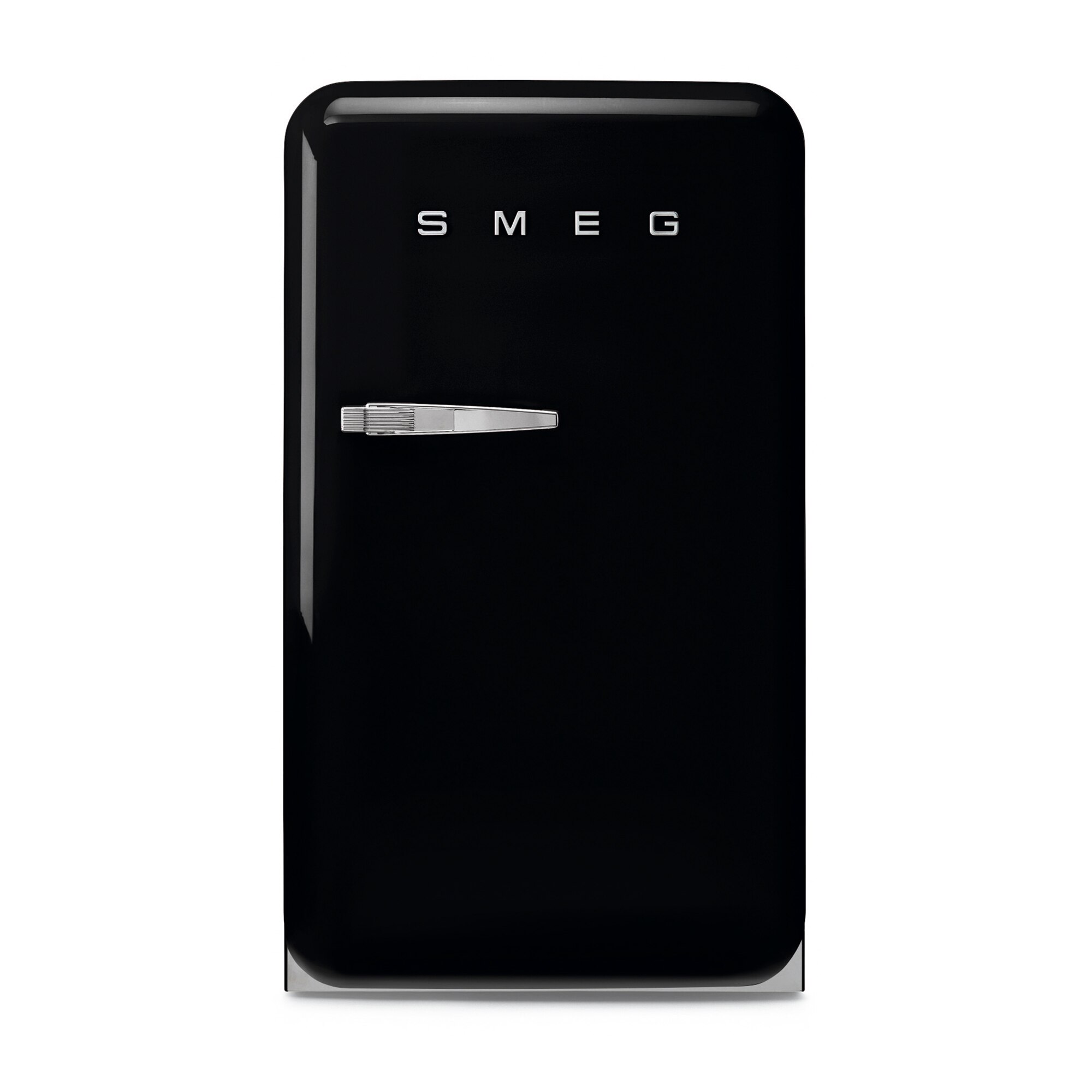 Imagem 0 de Recondicionado - Grade B - Frigorífico de 1 Porta Smeg Anni 50 FAB10RBL5 Estático com Dobradiças à Direita e de 97 cm - Preto Polido