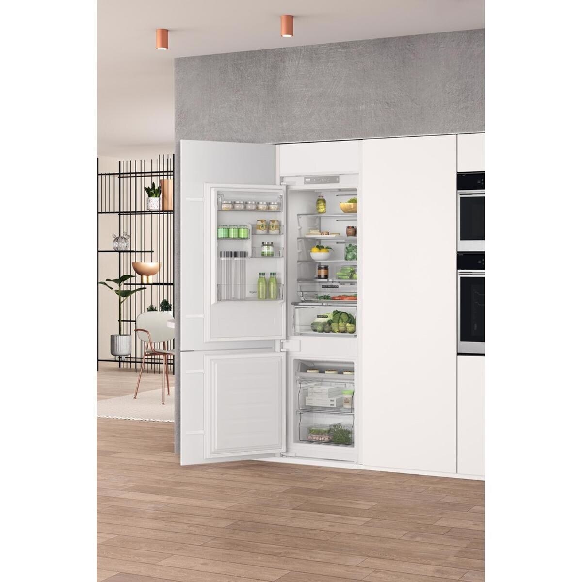 Recondicionado - Grade B - Frigorífico Combinado Encastrável Whirlpool WHC18 T322 Total No Frost e com Sensores 6º Sentido e de 177 cm - Branco Branco-3