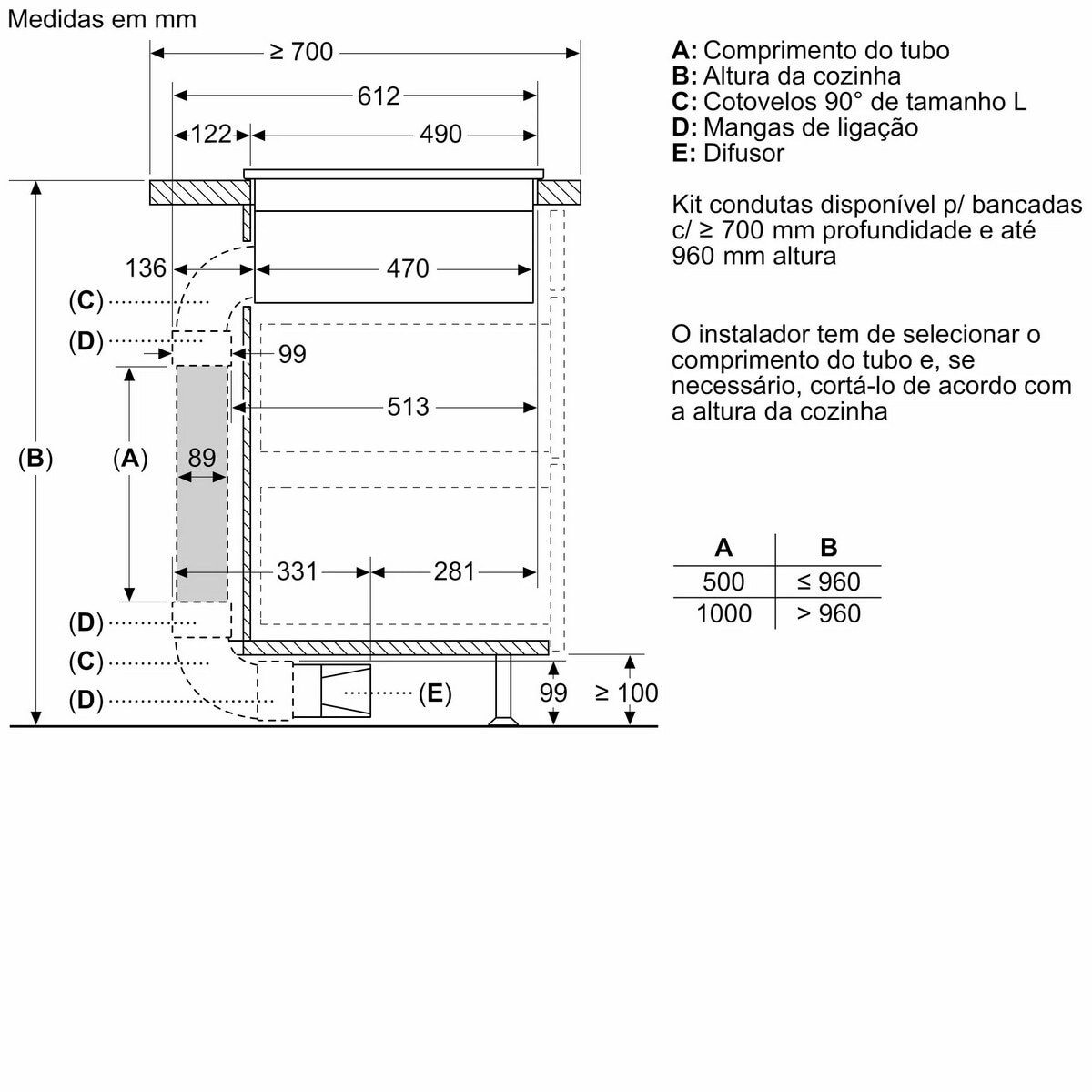 Recondicionado - Grade B - Placa de Indução com Exaustor Integrado Siemens iQ500 ED711FQ15E com 4 Zonas e de 70 cm - Preto Preto-6
