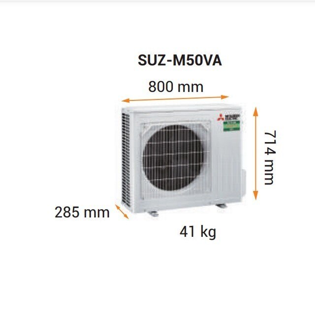 Ar Condicionado Mitsubishi Unidade Exterior SUZ-M50VA e Unidade Interior MLZ-KP50VF - Branco Branco-4