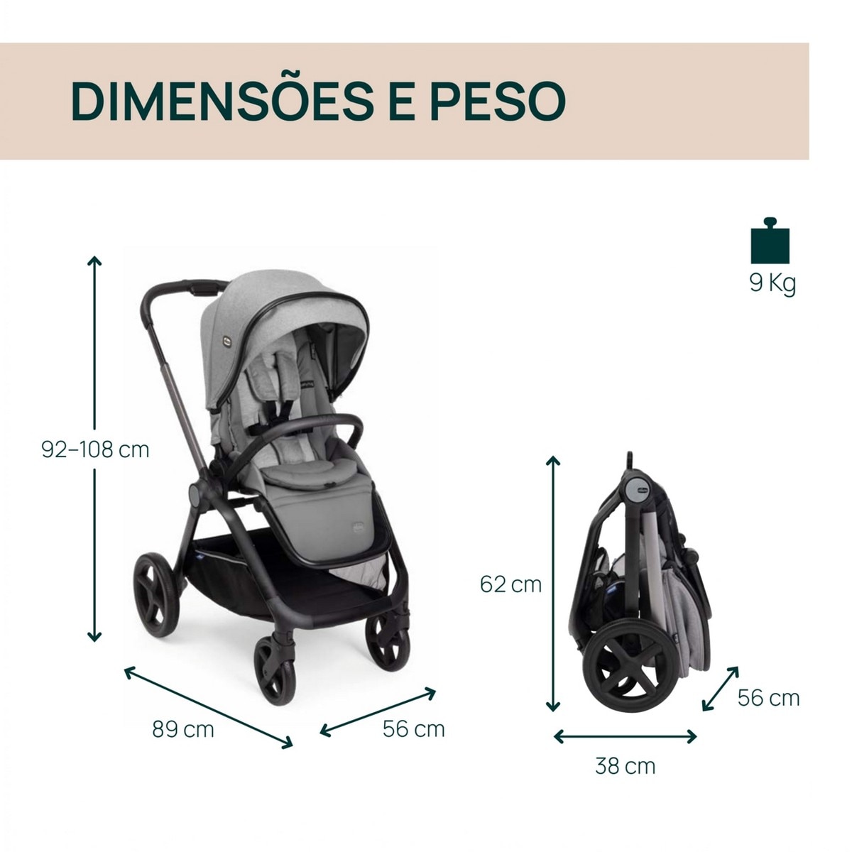 Carrinho Mysa 0+ 2