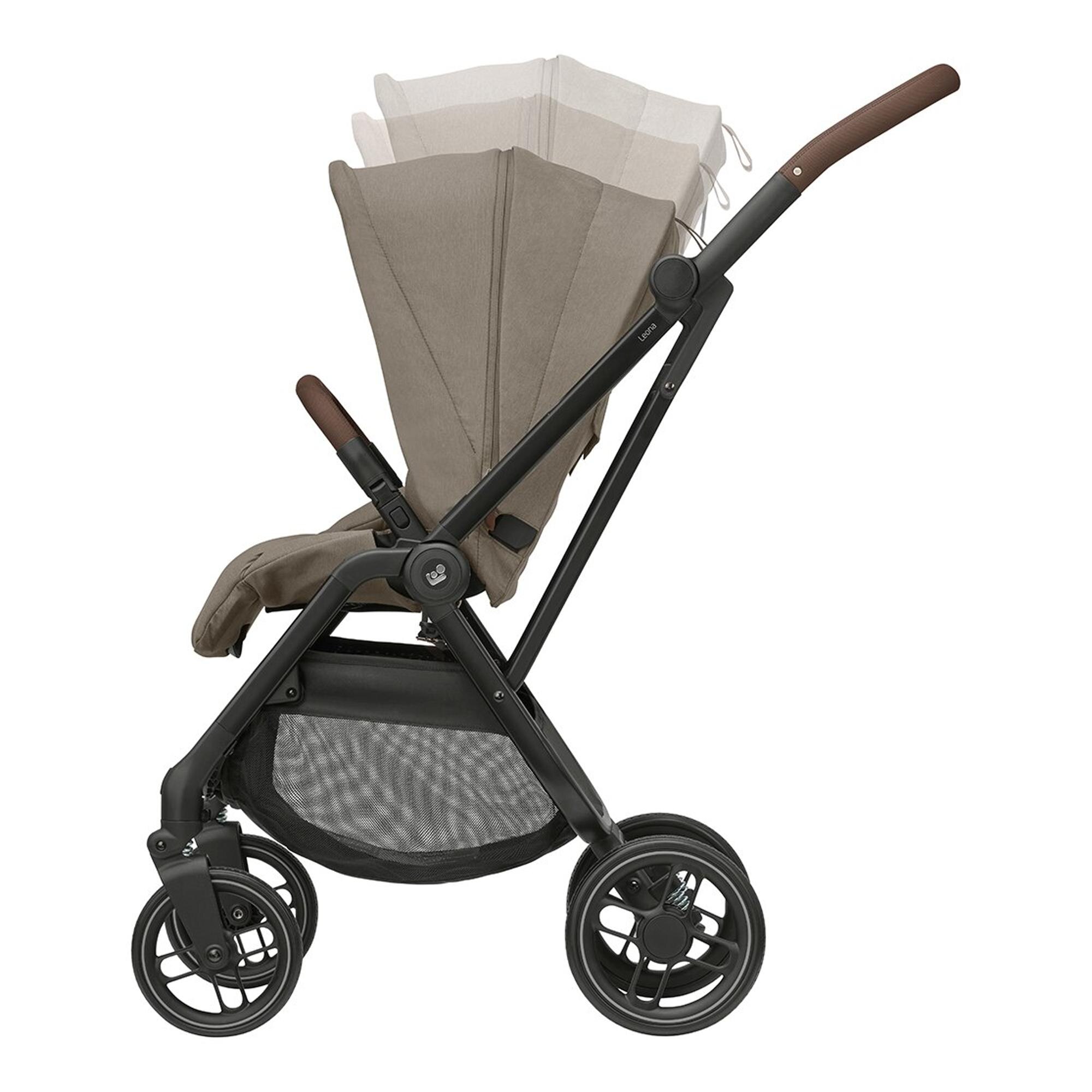 Recondicionado - Grade A - Carrinho de Passeio Ultracompacto Leona2, 0-22 Kg, 0-4 Anos Castanho-3