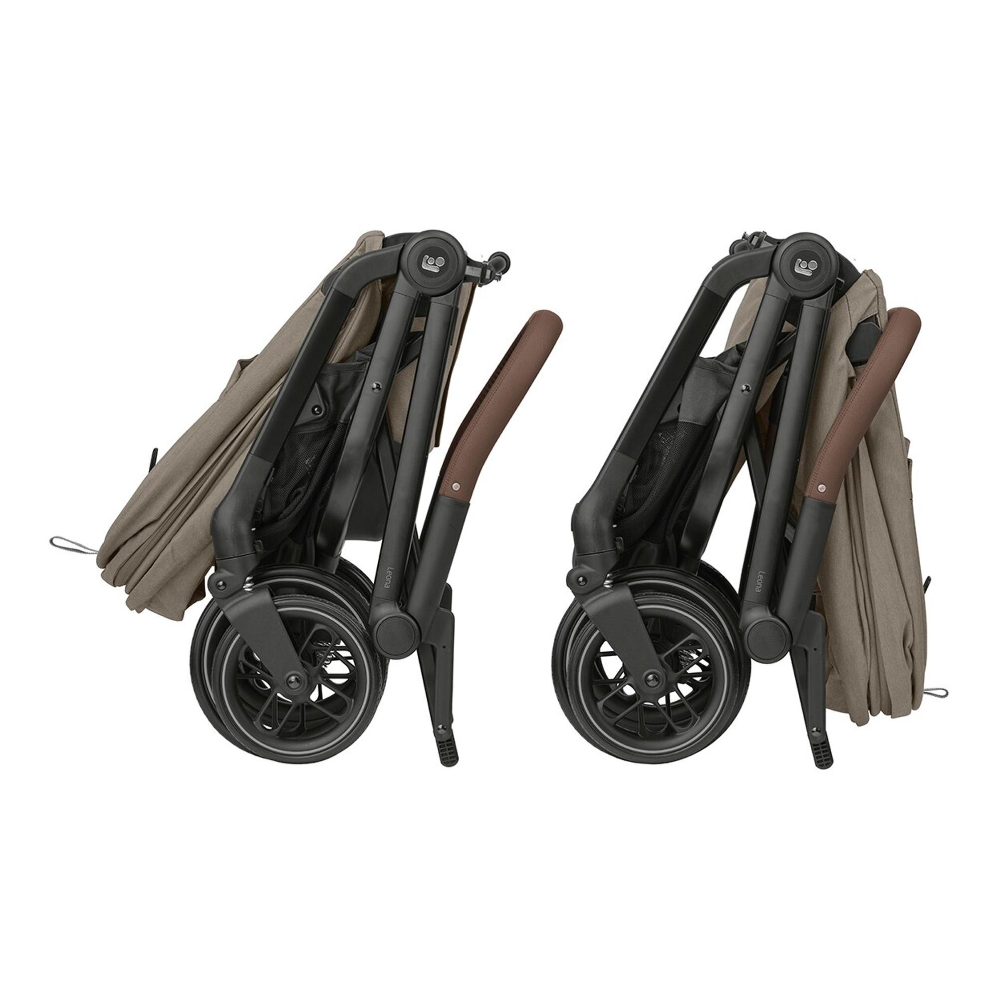 Recondicionado - Grade A - Carrinho de Passeio Ultracompacto Leona2, 0-22 Kg, 0-4 Anos Castanho-4