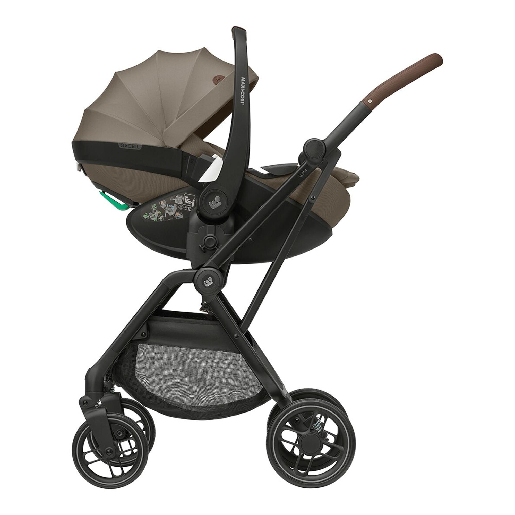 Recondicionado - Grade A - Carrinho de Passeio Ultracompacto Leona2, 0-22 Kg, 0-4 Anos Castanho-8