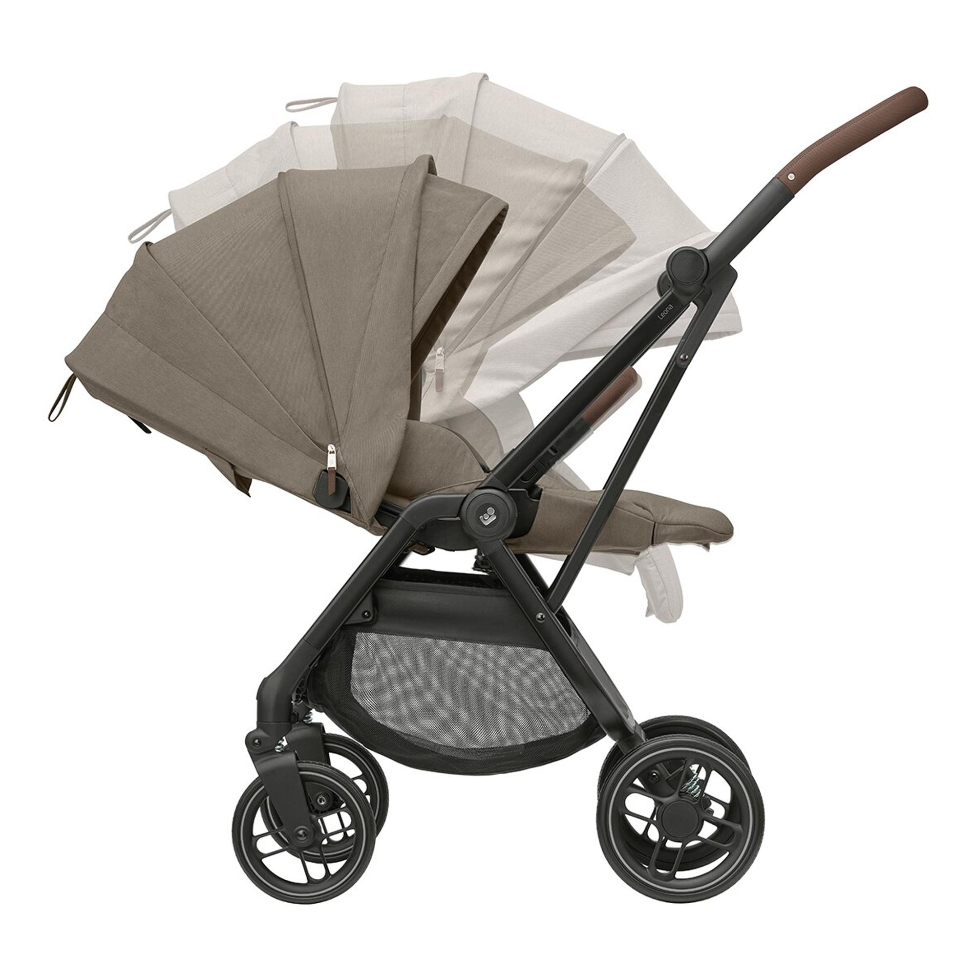 Recondicionado - Grade A - Carrinho de Passeio Ultracompacto Leona2, 0-22 Kg, 0-4 Anos Castanho-10