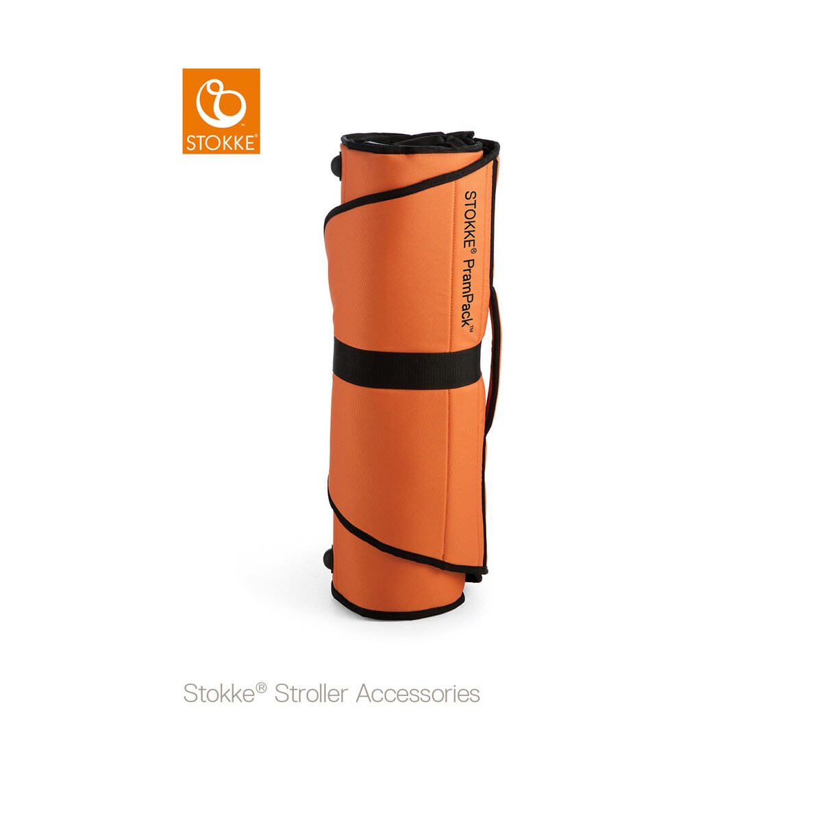 Bolsa de Viagem PramPrack Preta e Laranja Stokke Preto / Laranja-2