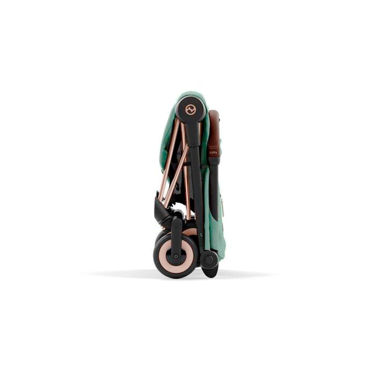 Carrinho de Passeio Coya com Chassis - Rosegold Verde-2