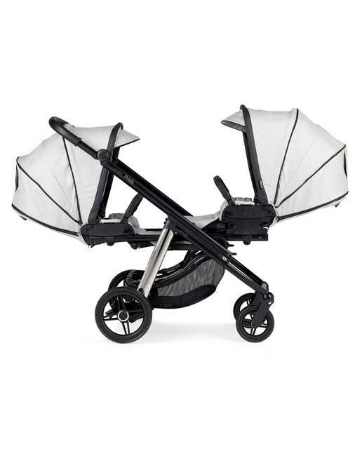 Carrinho de Gémeos Dupla Compact KO332 Chassi Misto Bébécar Cinzento-1