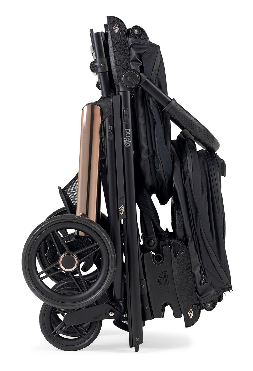 Carrinho de Gémeos Dupla Compact KO330 Chassi Misto Bébécar Preto-4
