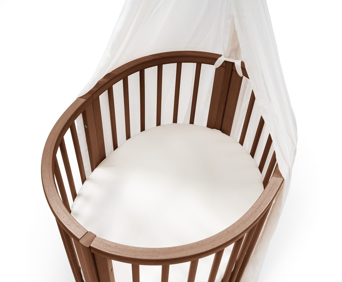 Lençol de Baixo para Mini Berço Sleepi Branco-3