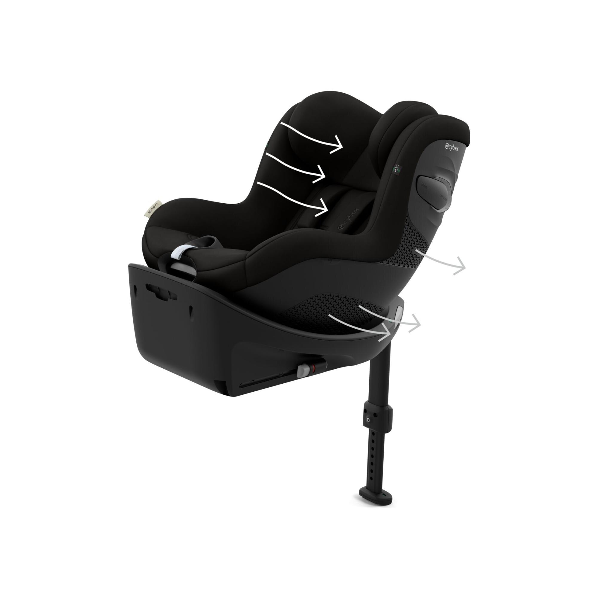 Cadeira Auto Sirona G3 (40 - 105 cm) Preto-8