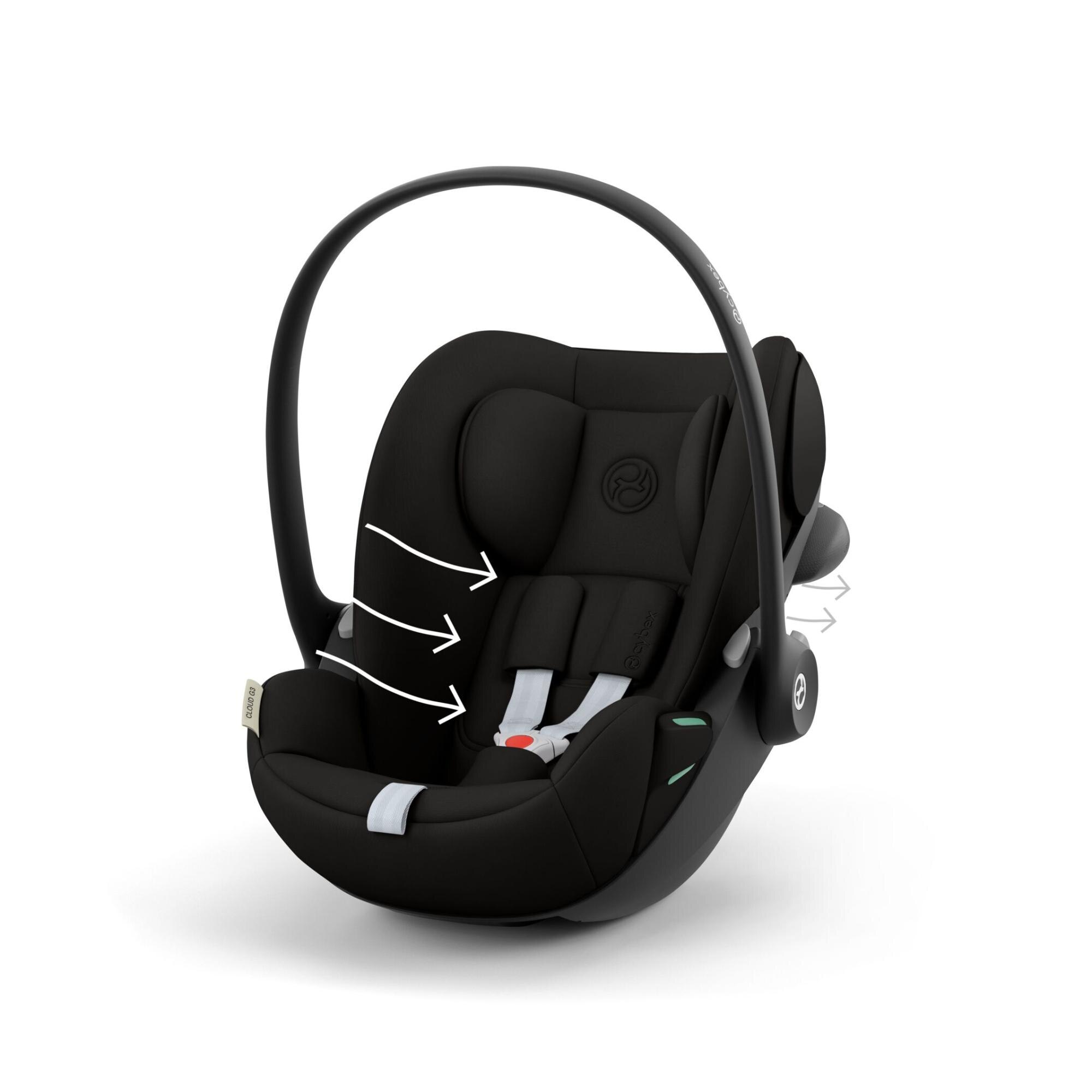 Cadeira Auto Porta-Bebés Cloud G3 (40 - 87 cm) Preto-6