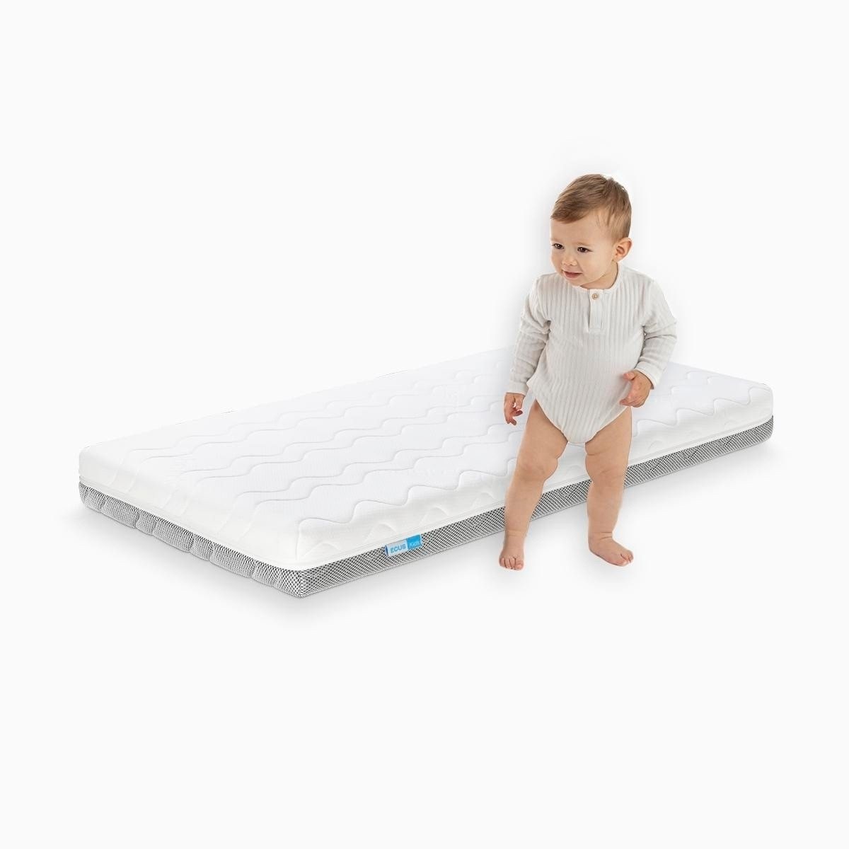 Colchão Berço Lupi Visco Cool (Disponível em Várias Medidas) Branco / Cinzento-2