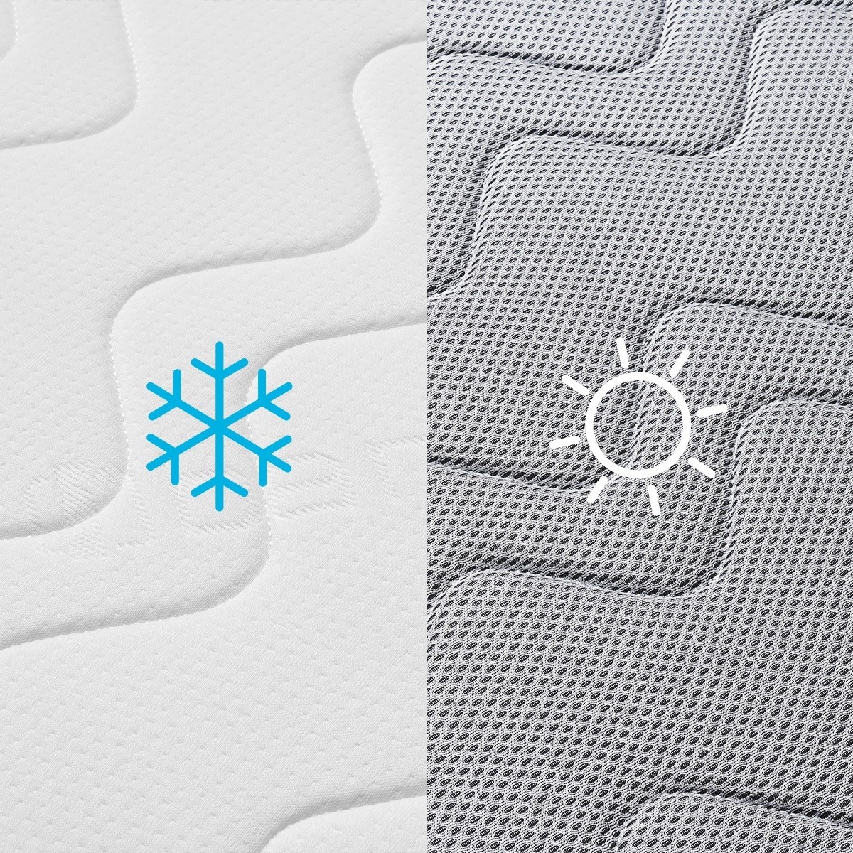 Colchão Berço Lupi Visco Cool (Disponível em Várias Medidas) Branco / Cinzento-6