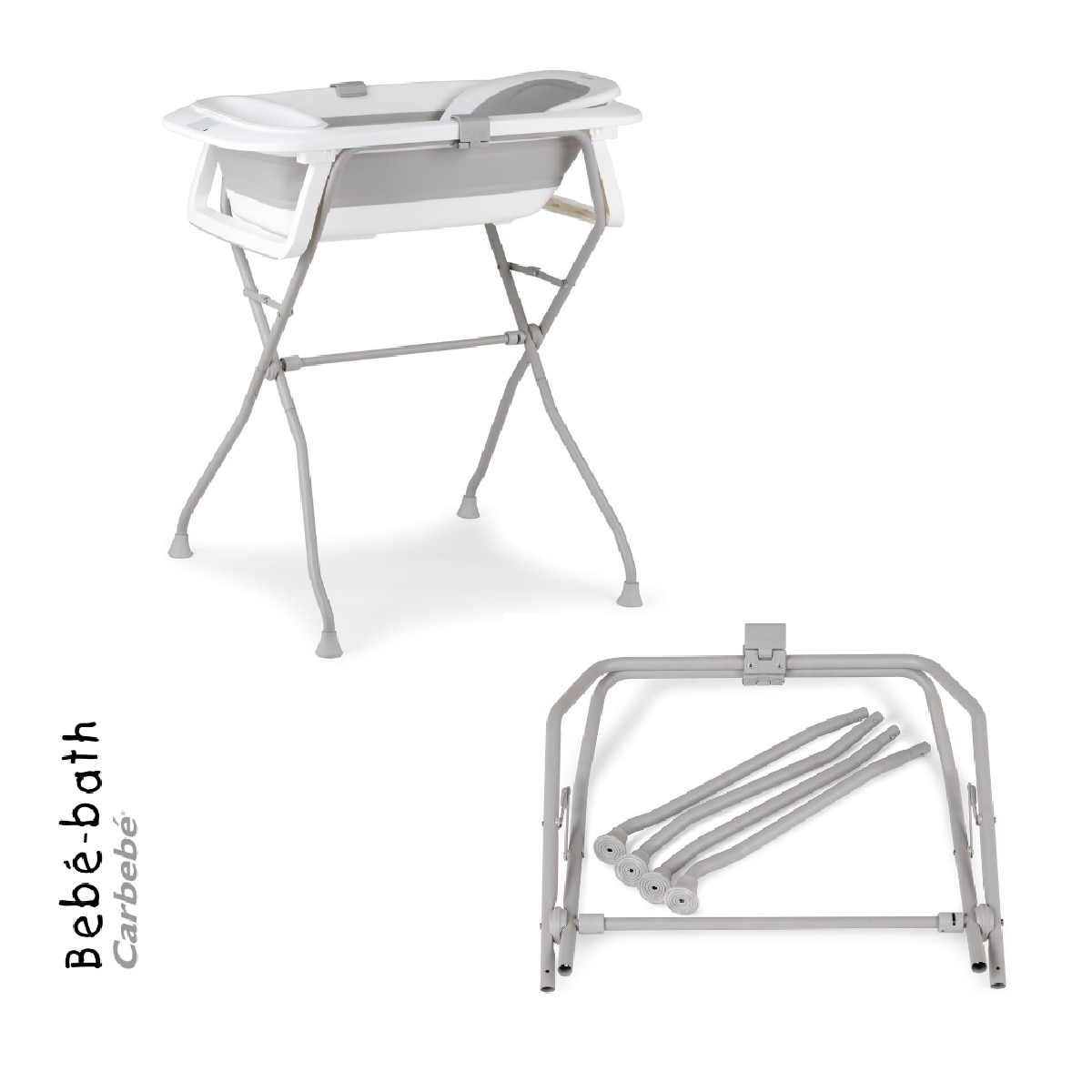 Banheira Compacta BEBE BATH Branco / Cinzento-5
