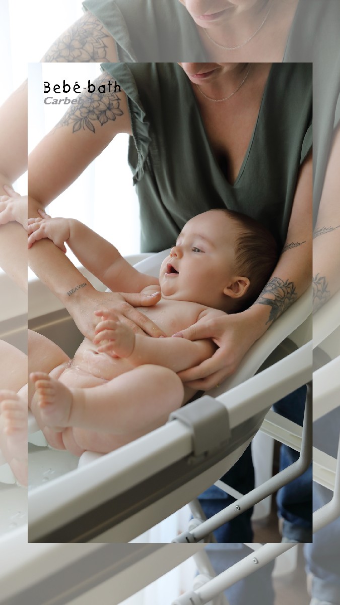 Banheira Compacta BEBE BATH Branco / Cinzento-6