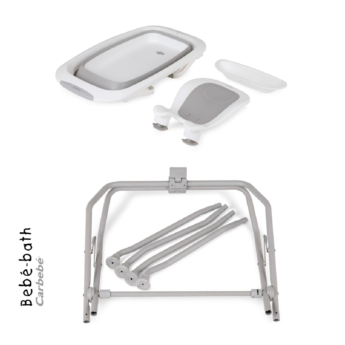 Banheira Compacta BEBE BATH Branco / Cinzento-11