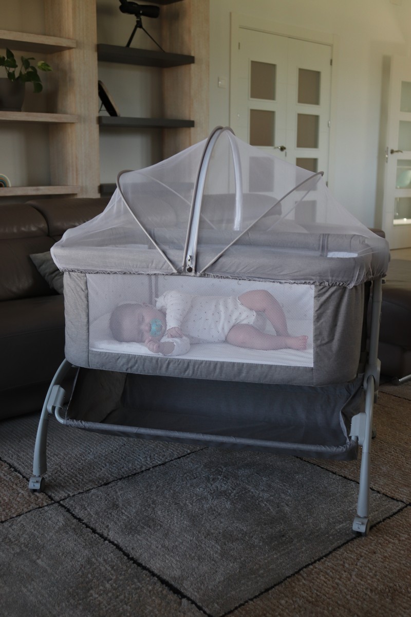 Mini Berço Swing Cosleep Carbebé Cinzento-claro-3