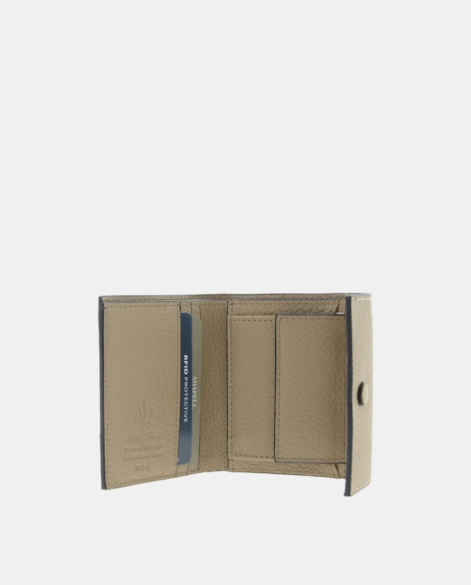 Carteira RFID 4256 Compacta em Pele Taupe-5