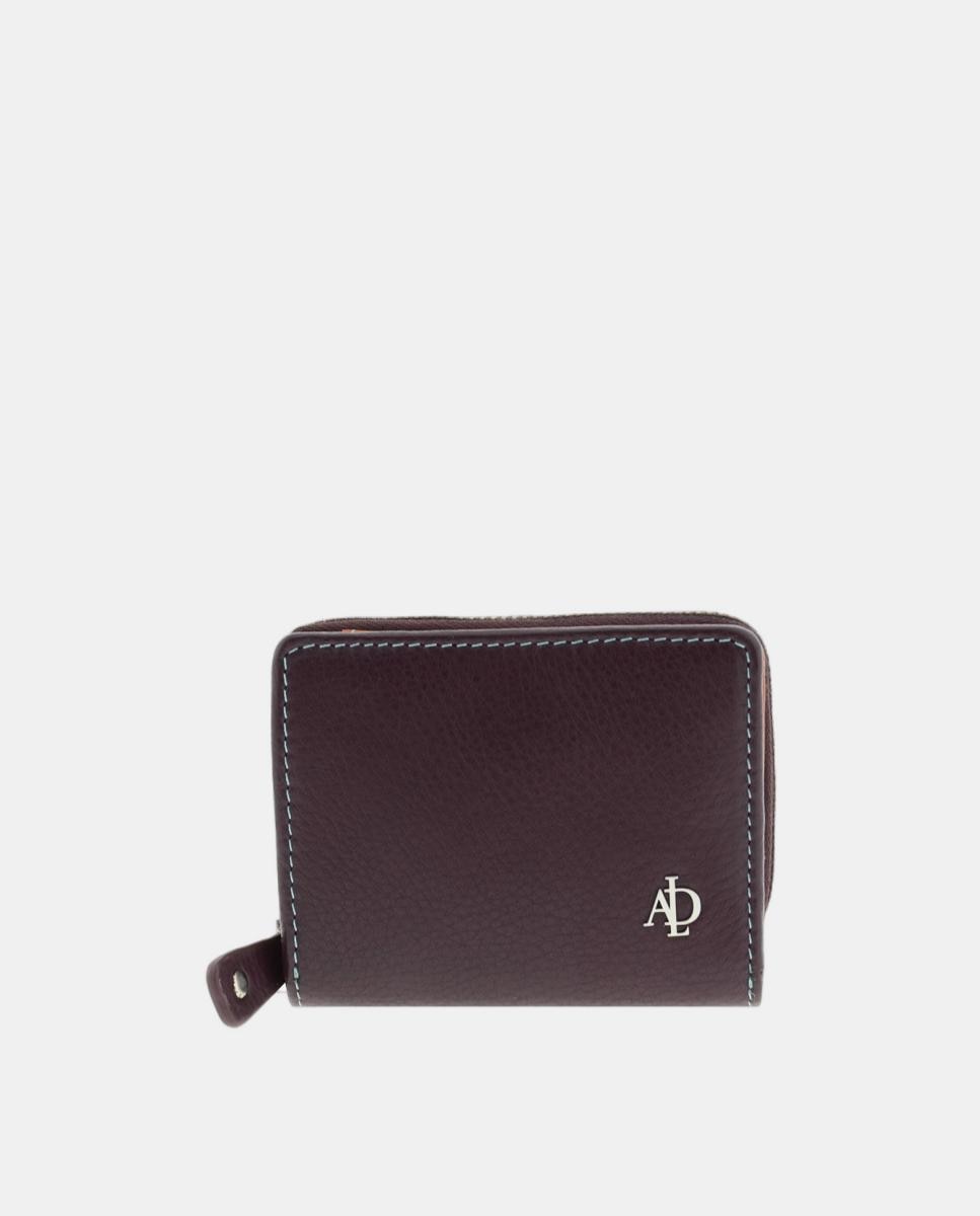 Imagem 0 de Carteira Pequena em Pele com Fecho