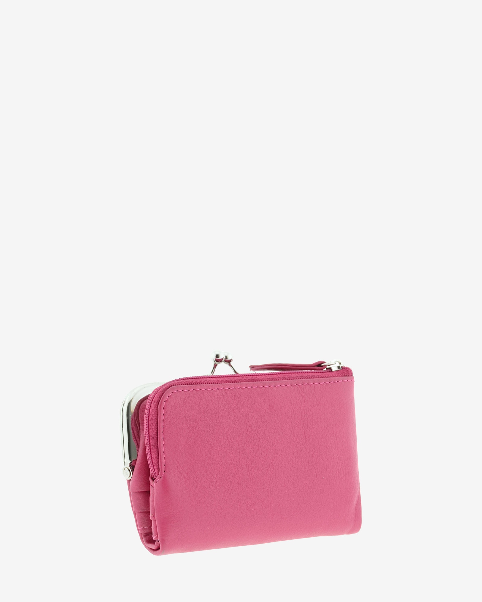 Carteira de Senhora em Pele Modelo 8069-1 com Boquilha Magenta-4