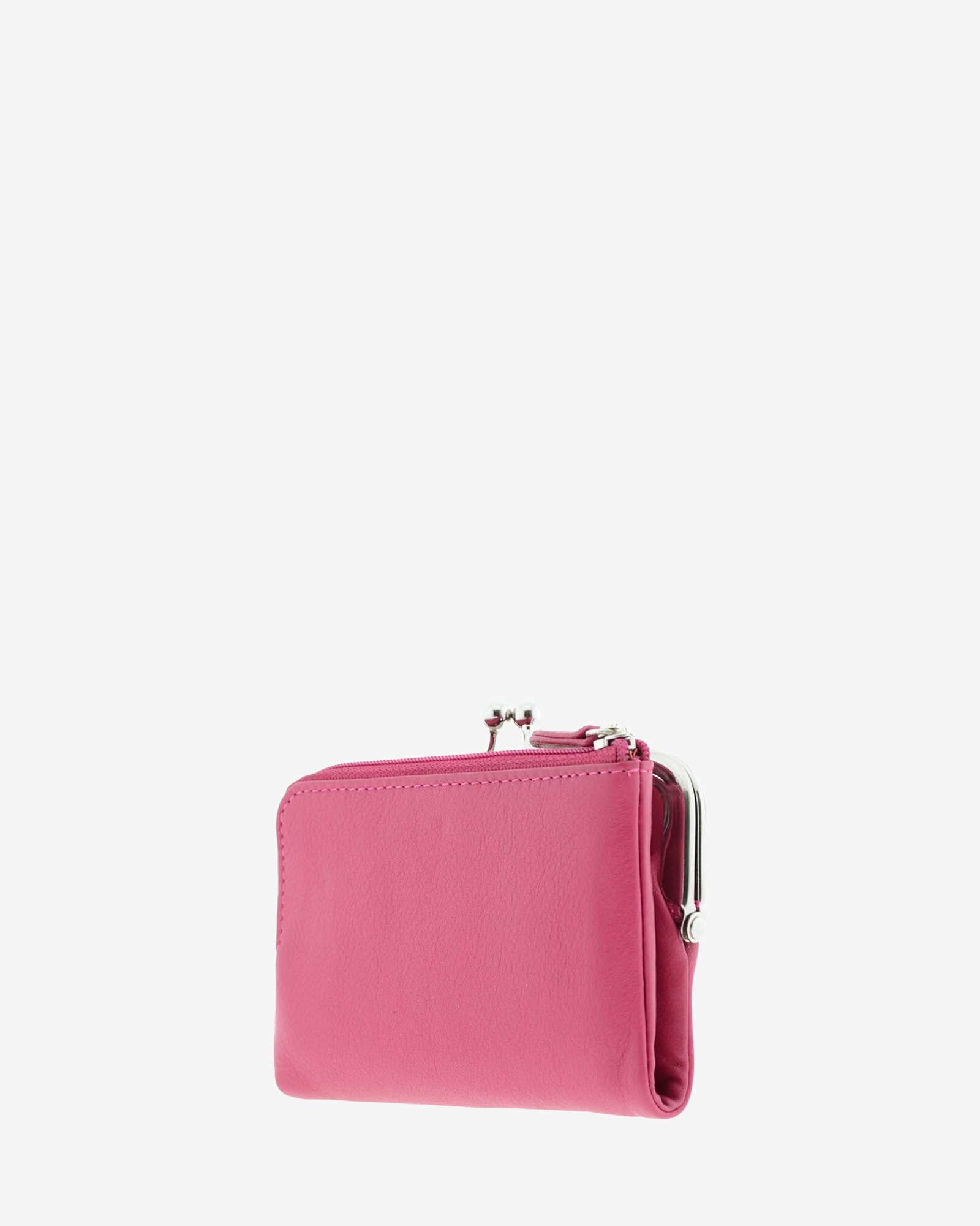 Carteira de Senhora em Pele Modelo 8069-1 com Boquilha Magenta-5