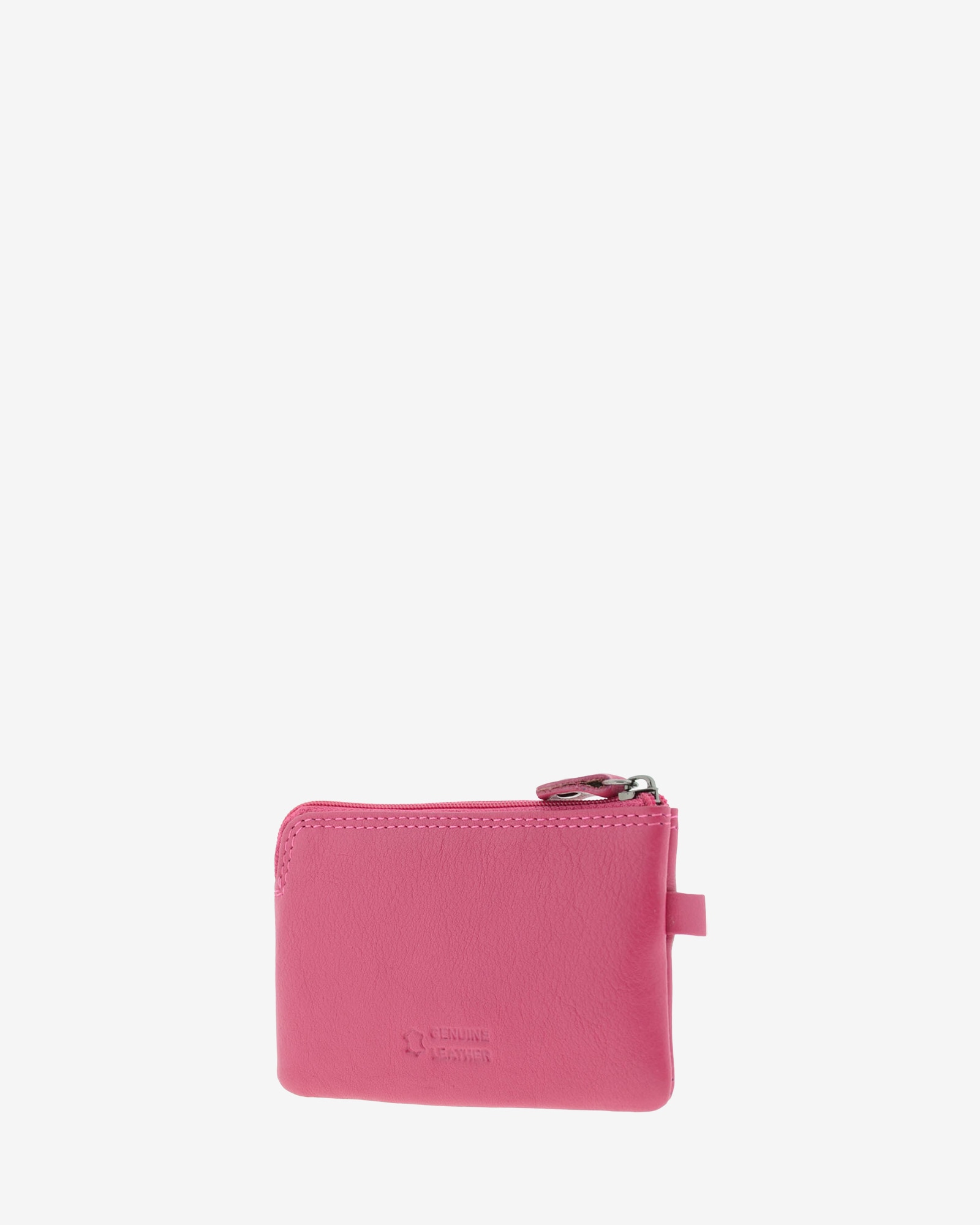 Porta Moedas Pequeno em Pele Magenta-2