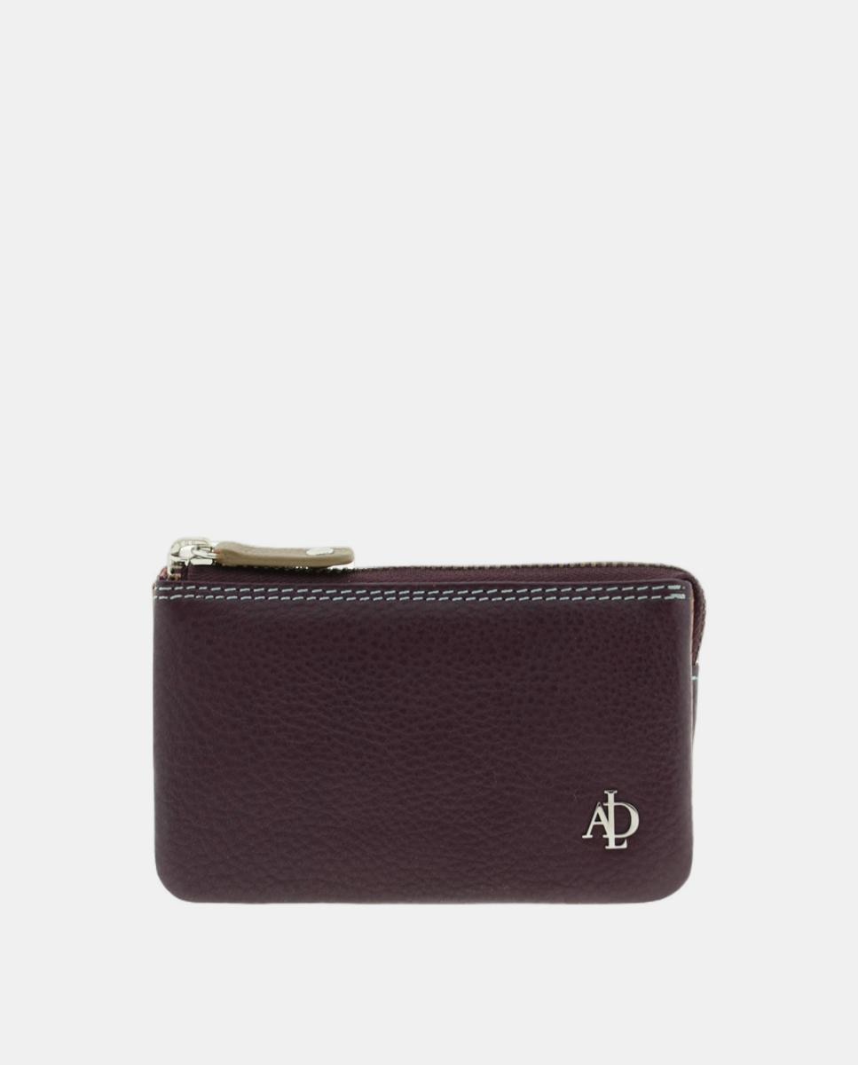 Imagem 0 de Porta Moedas em Pele com Fecho de Correr