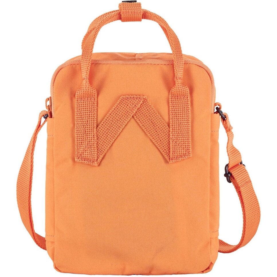 Mala a tiracolo mini unissexo Fjällräven Kanken Sling de vinil verde água Laranja-3