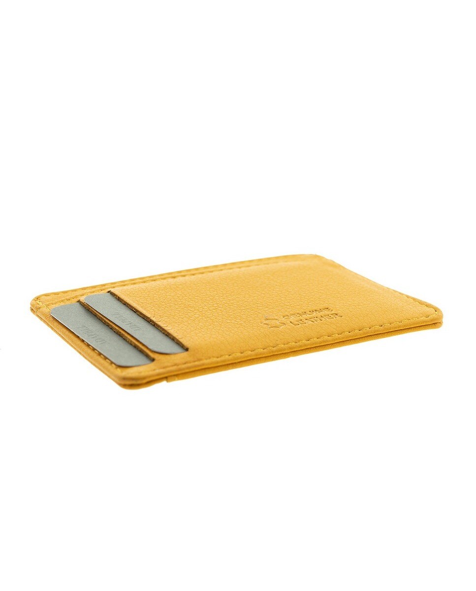 Porta-Cartões Plano Pequeno Amarelo-8