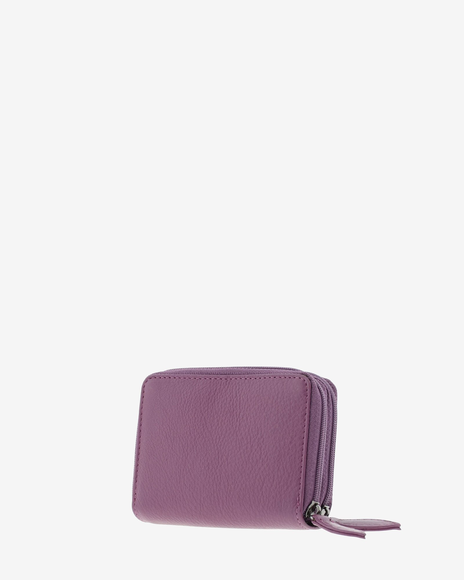 Porta-Cartões em Couro Roxo-4