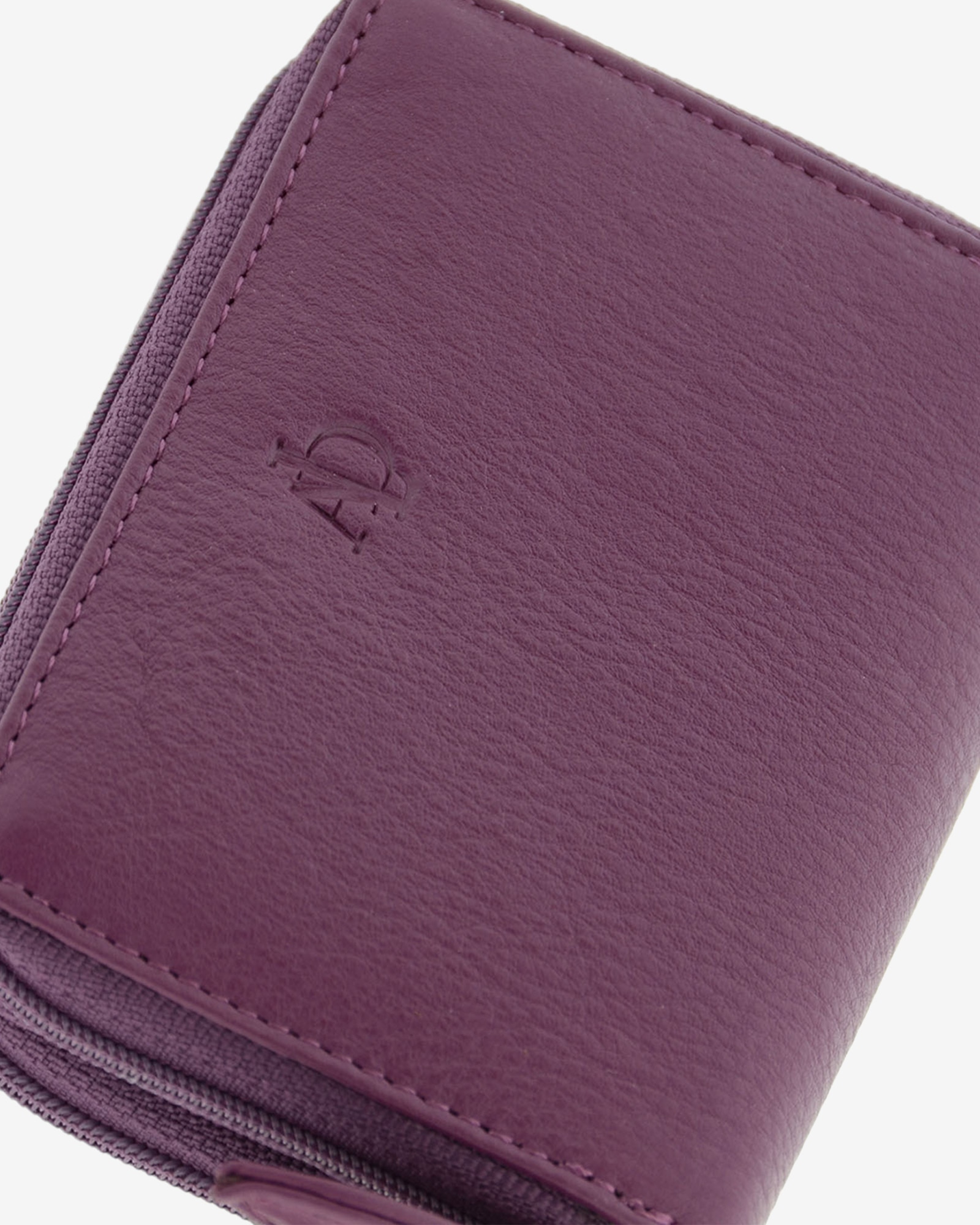 Porta-Cartões em Couro Roxo-5