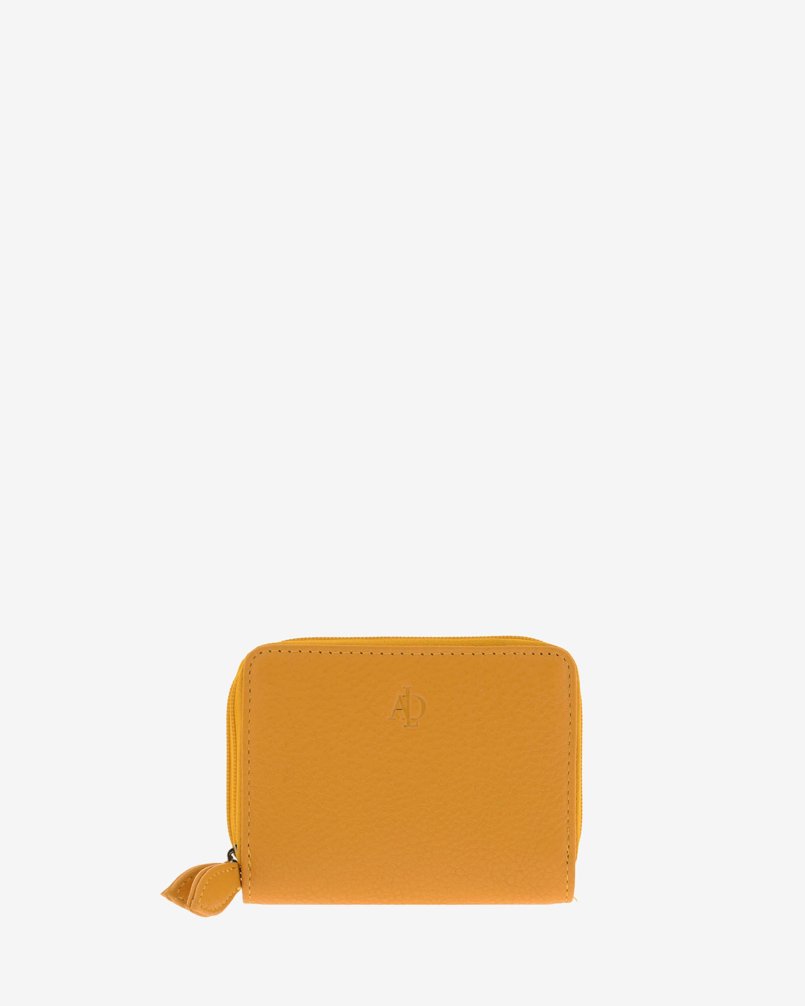 Porta-Cartões em Couro Amarelo-1