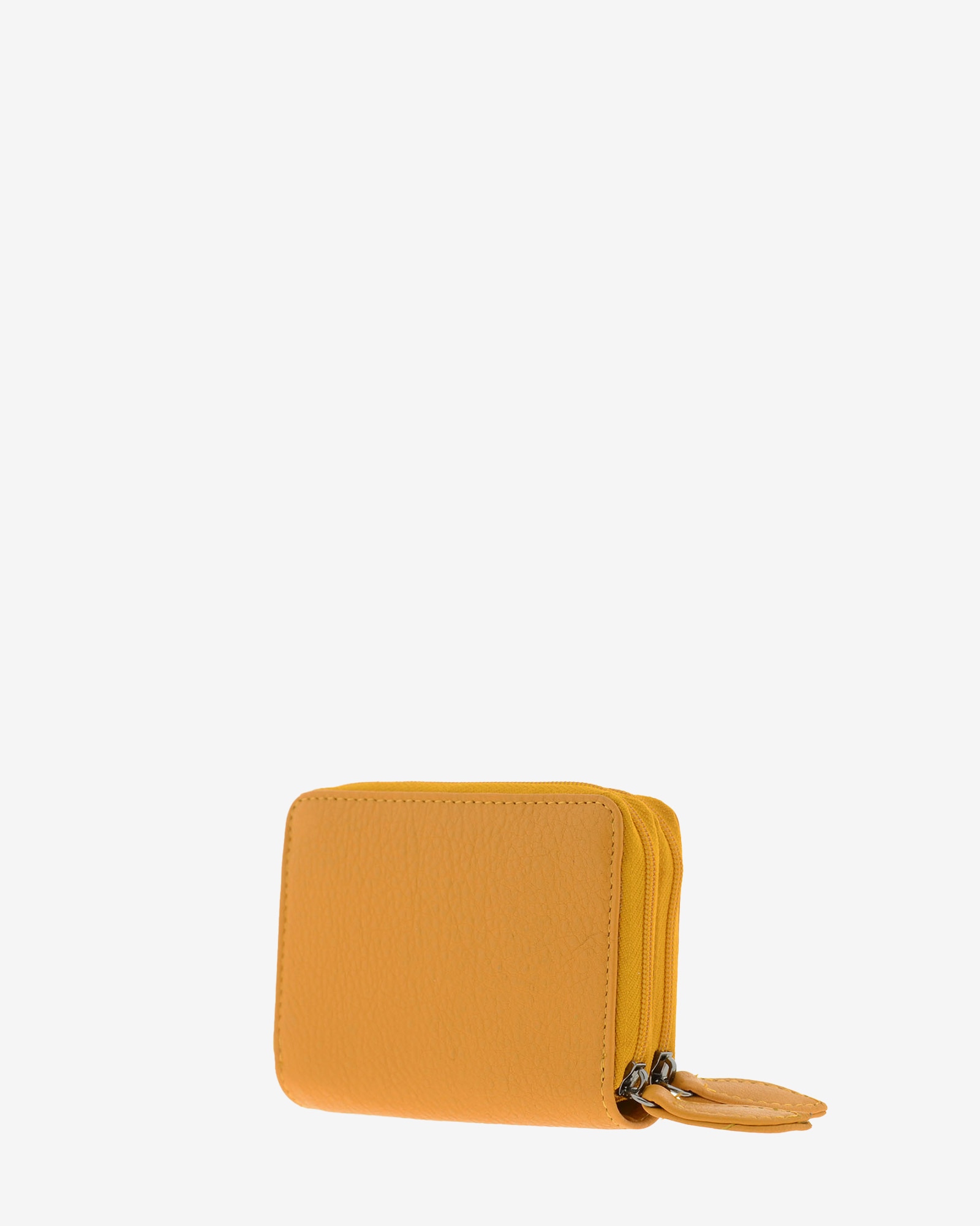 Porta-Cartões em Couro Amarelo-3