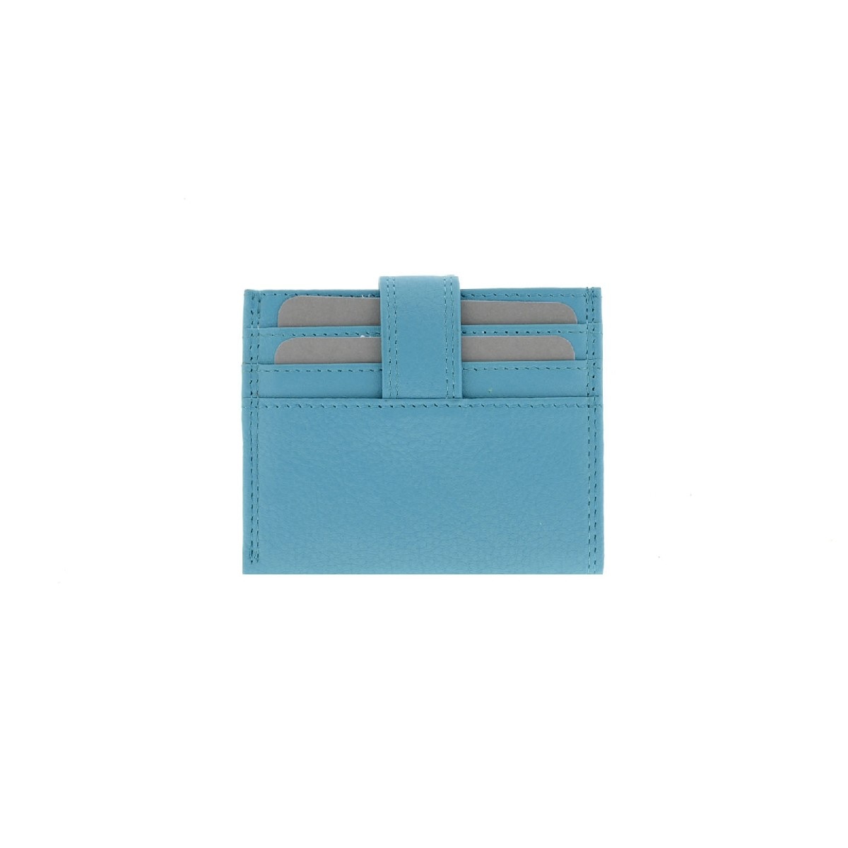 Porta-Cartões em Couro Premium Azul-2