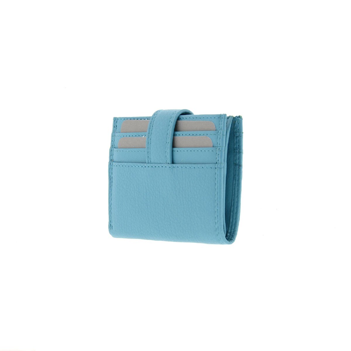 Porta-Cartões em Couro Premium Azul-4