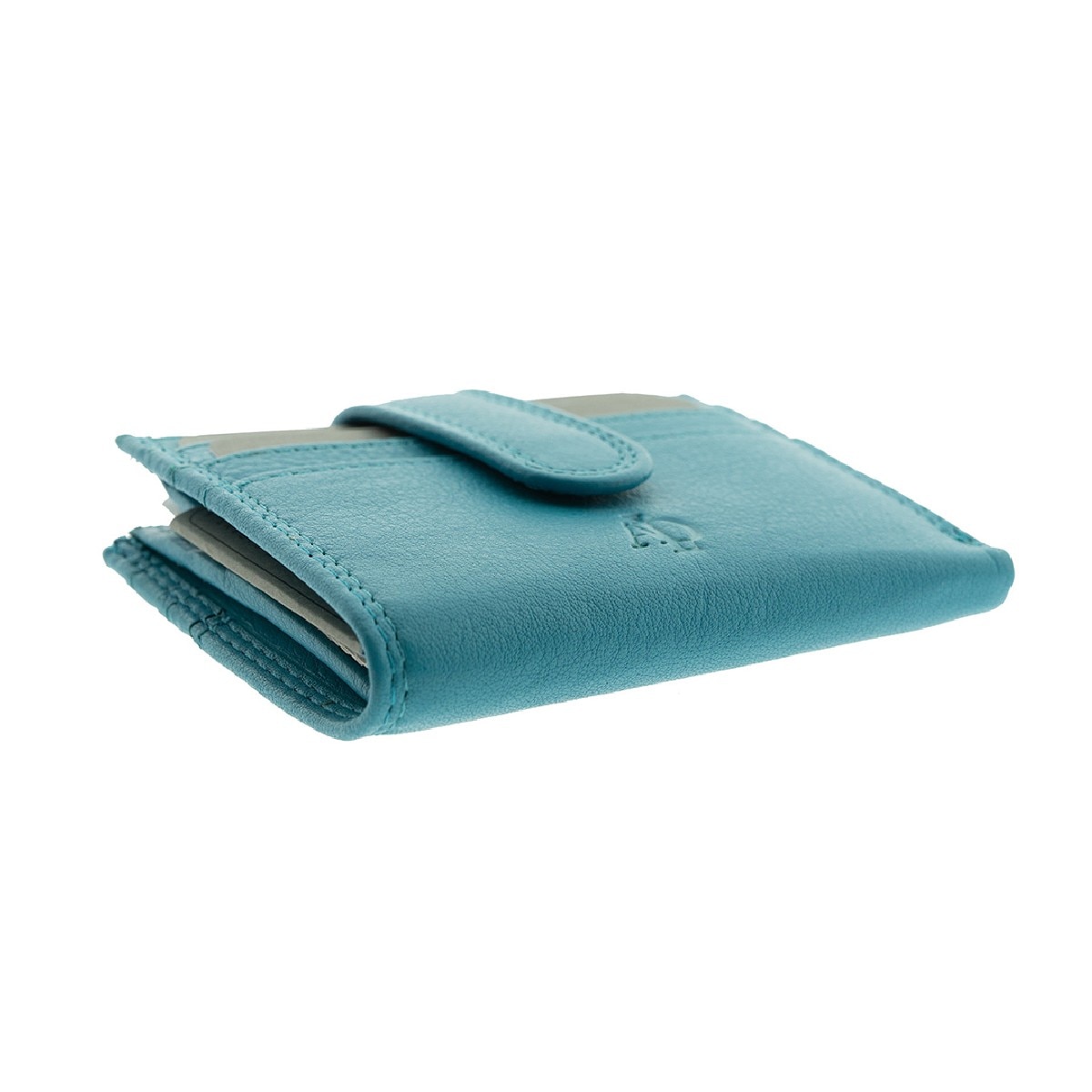 Porta-Cartões em Couro Premium Azul-7