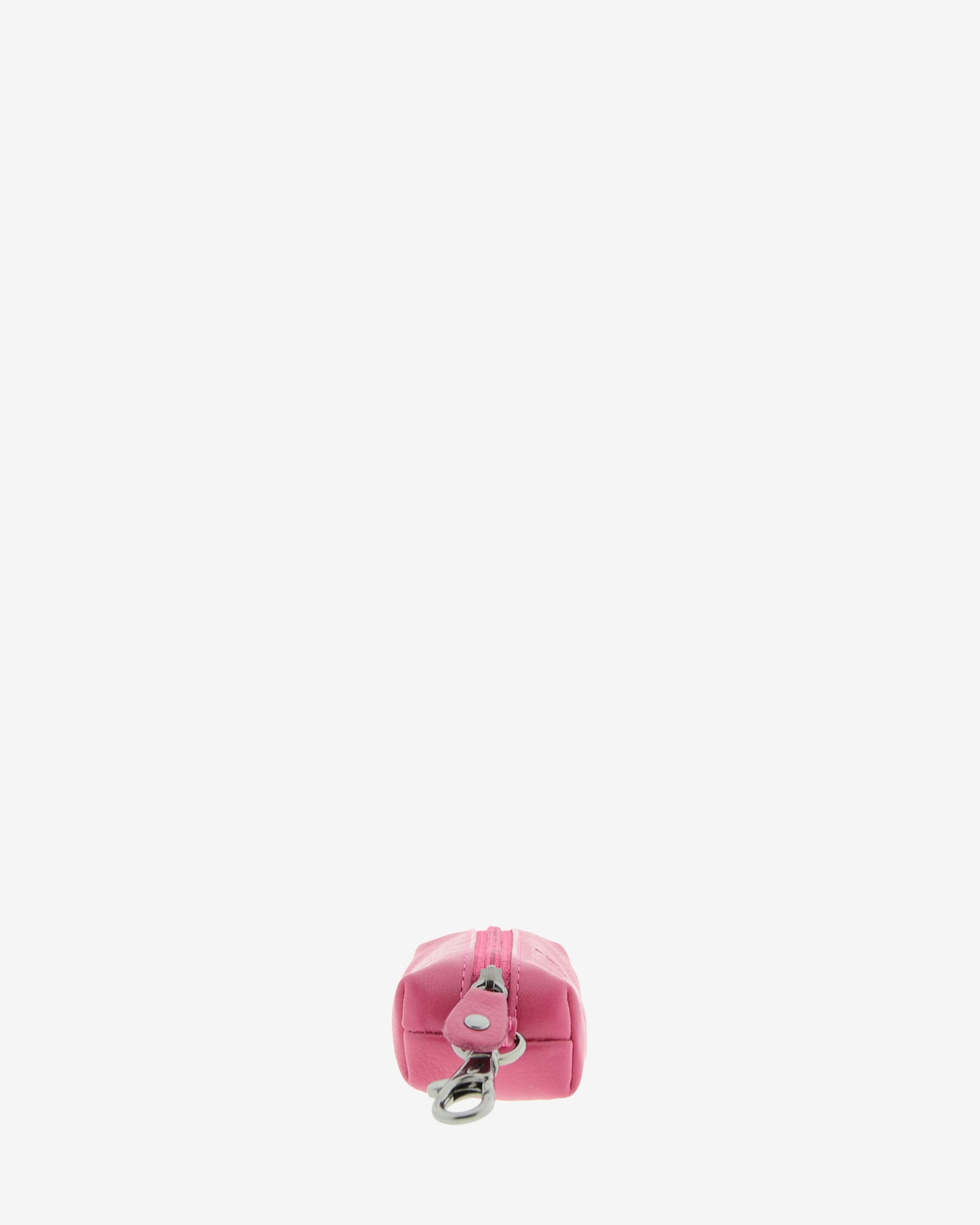 Chaveiro com Porta-Moedas em Couro Rosa-3