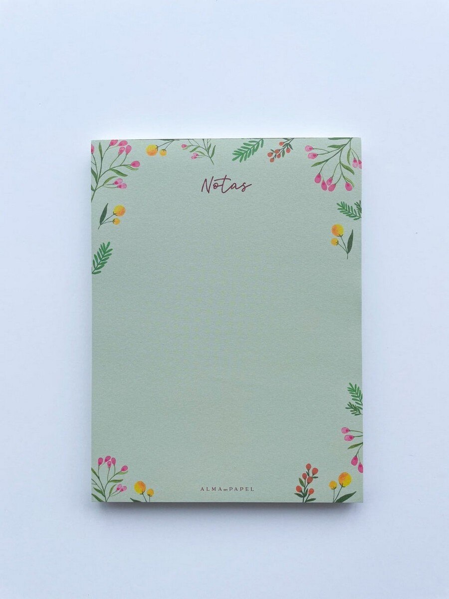 Bloco de Notas Silvestre Verde 80 Folhas 1