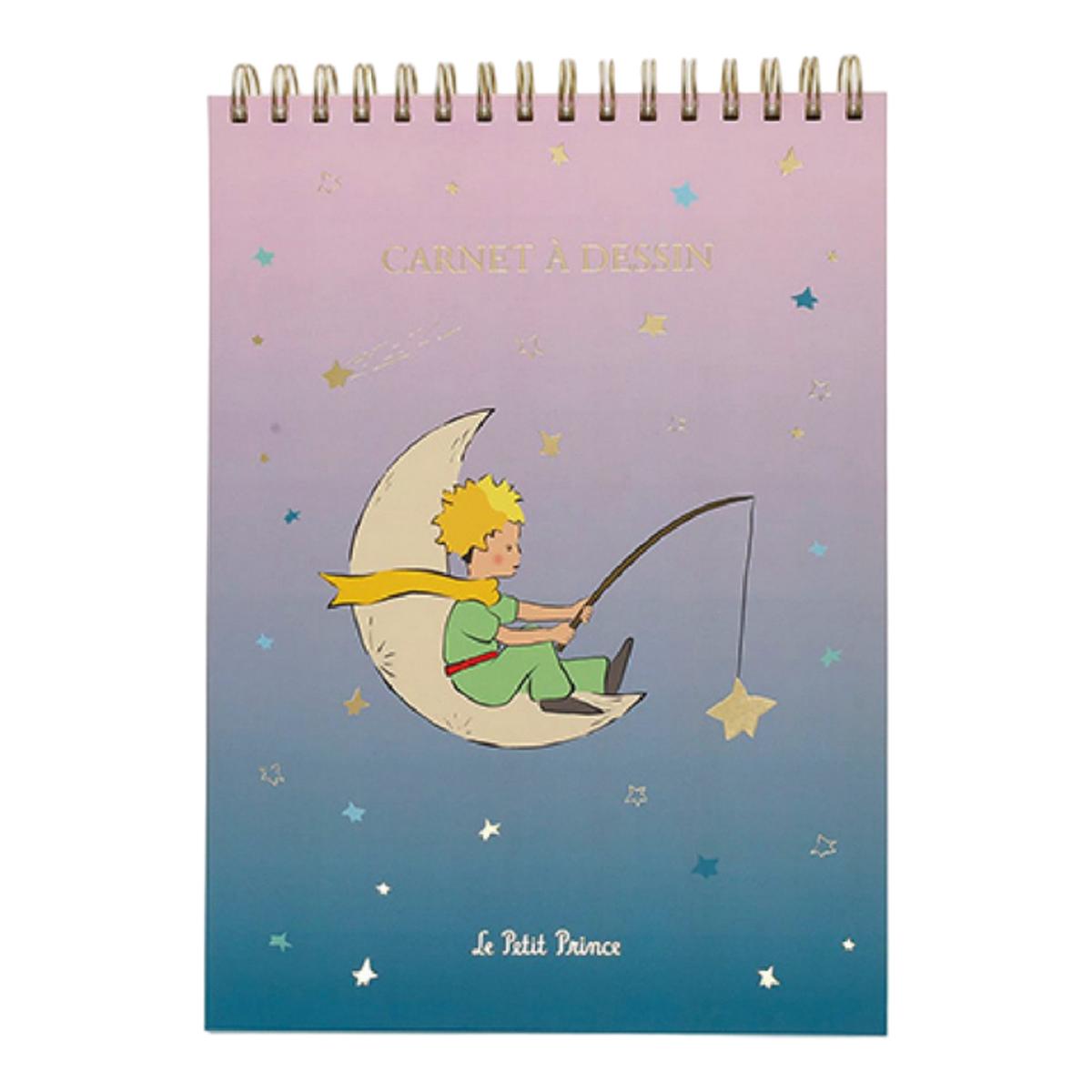 Imagem 0 de Caderno de desenho Kiub O Pequeno Príncipe a pescar estrelas (21 x 29,8 cm)