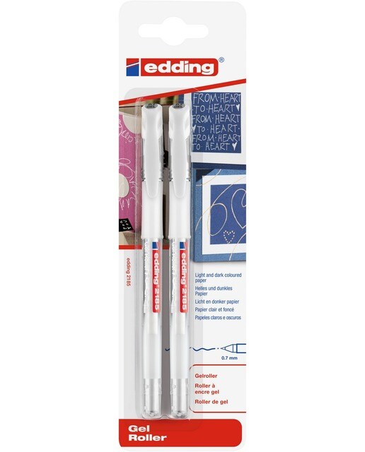 Rollerball de Gel 0,7mm Branco Edding 1