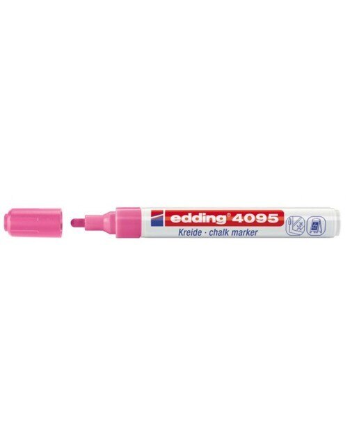 Imagem 0 de Blister de 1 Marcador de Giz Liquido Edding 4095 Rosa Néon