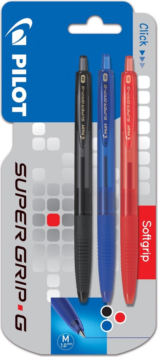 Esferográfica Super Grip G 1 Mm Assortment - Blister 3 Unidades 1