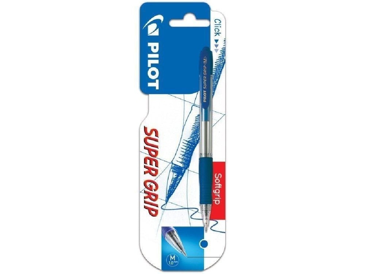 Imagem 0 de Esferográfica Super Grip 0.7mm - Blister - Azul