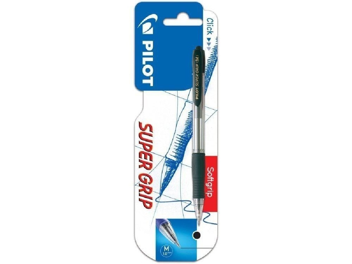 Esferográfica Super Grip 0.7mm - Blister - Preta 1