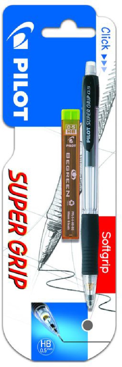 Imagem 0 de Lapiseira Super Grip com Recargas HB - 0,5 mm