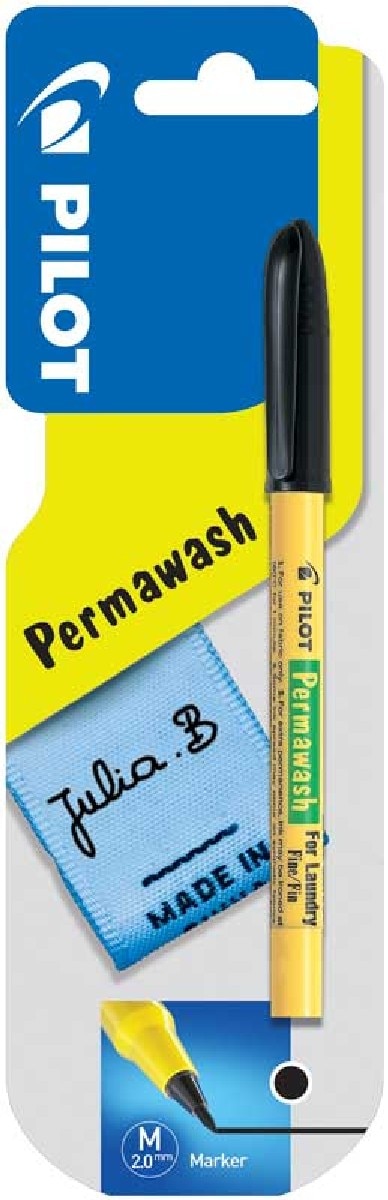 Imagem 0 de Marcador "Permawash" 2.0mm Ponta de Poliéster para Têxteis - Preto