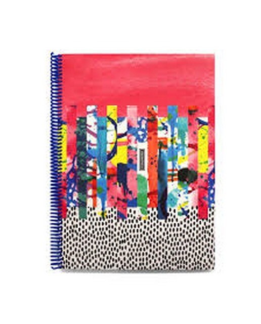 Imagem 0 de Caderno espiral a4 pautado 100 folhas 80g grunge colorido