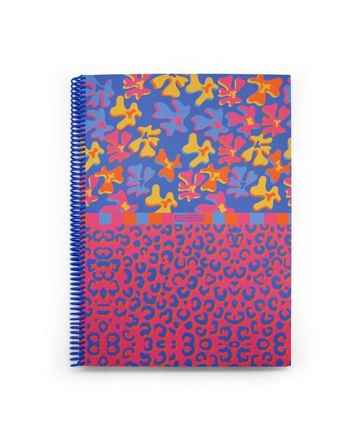 Caderno espiral a4 pautado 100 folhas 80g malibu 1