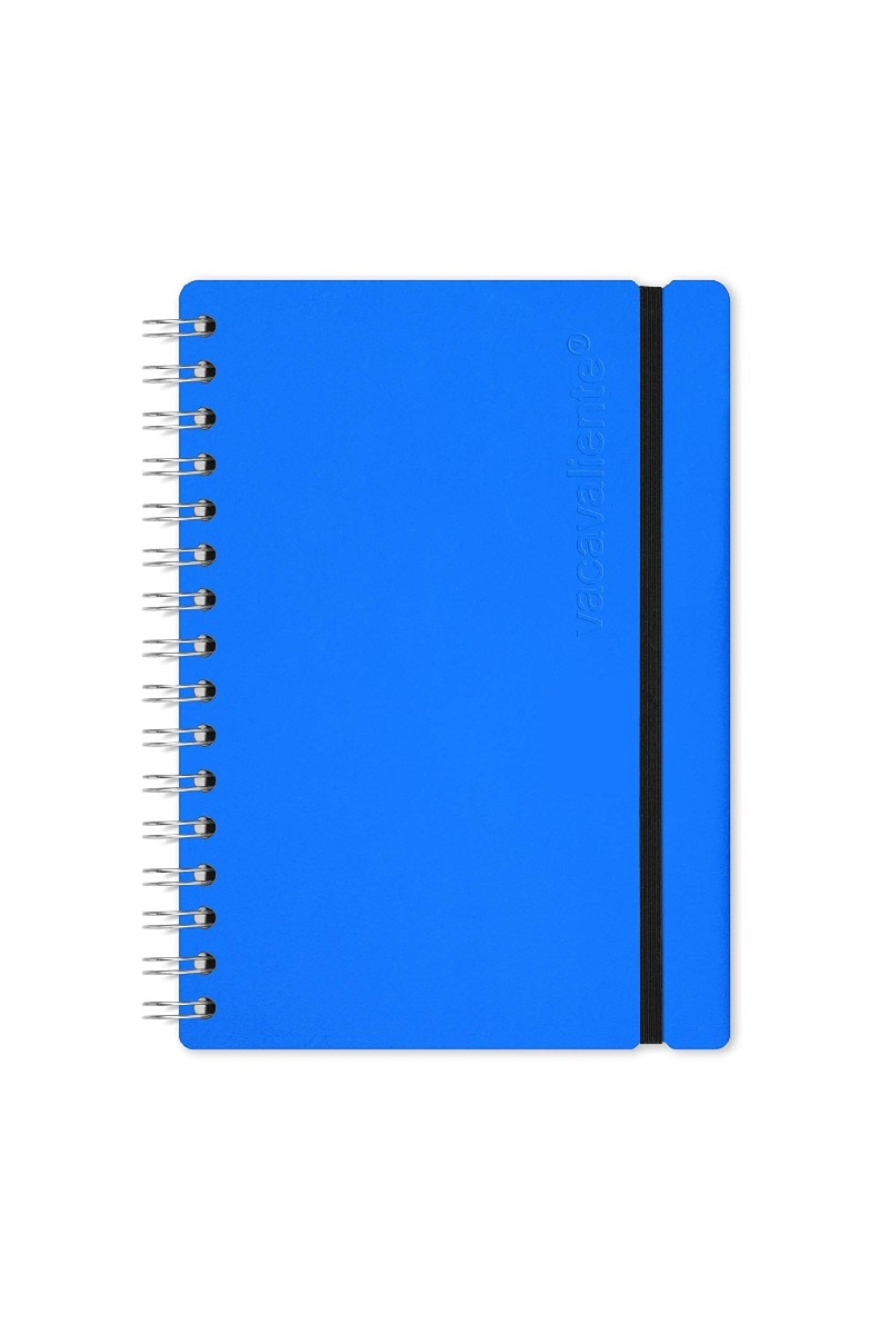 Caderno A5 pautado vacavaliente azul 1